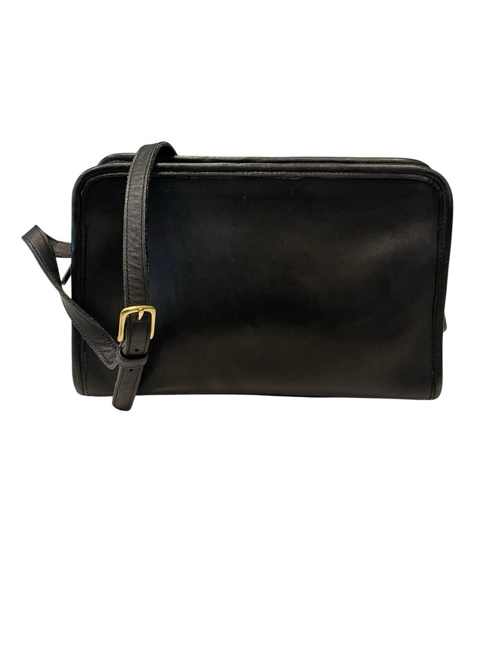 Coach Vintage Leather Bag 9814 Sutton Bag Black Shoulder Purse